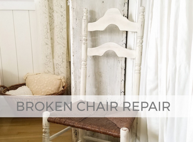 Repair that Broken Chair with this Video Tutorial by Larissa of Prodigal Pieces | prodigalpieces.com
