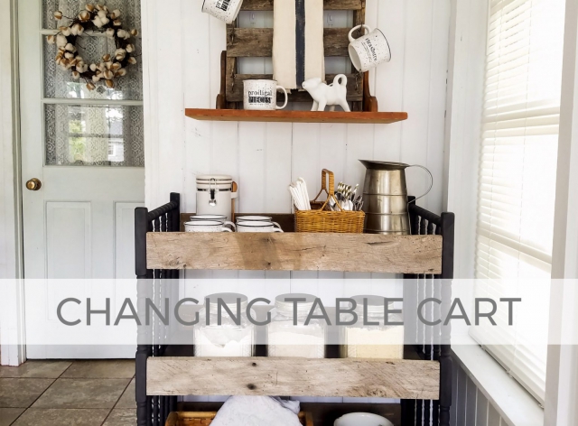 Upcycled Changing Table Cart by Larissa of Prodigal Pieces | prodigalpieces.com