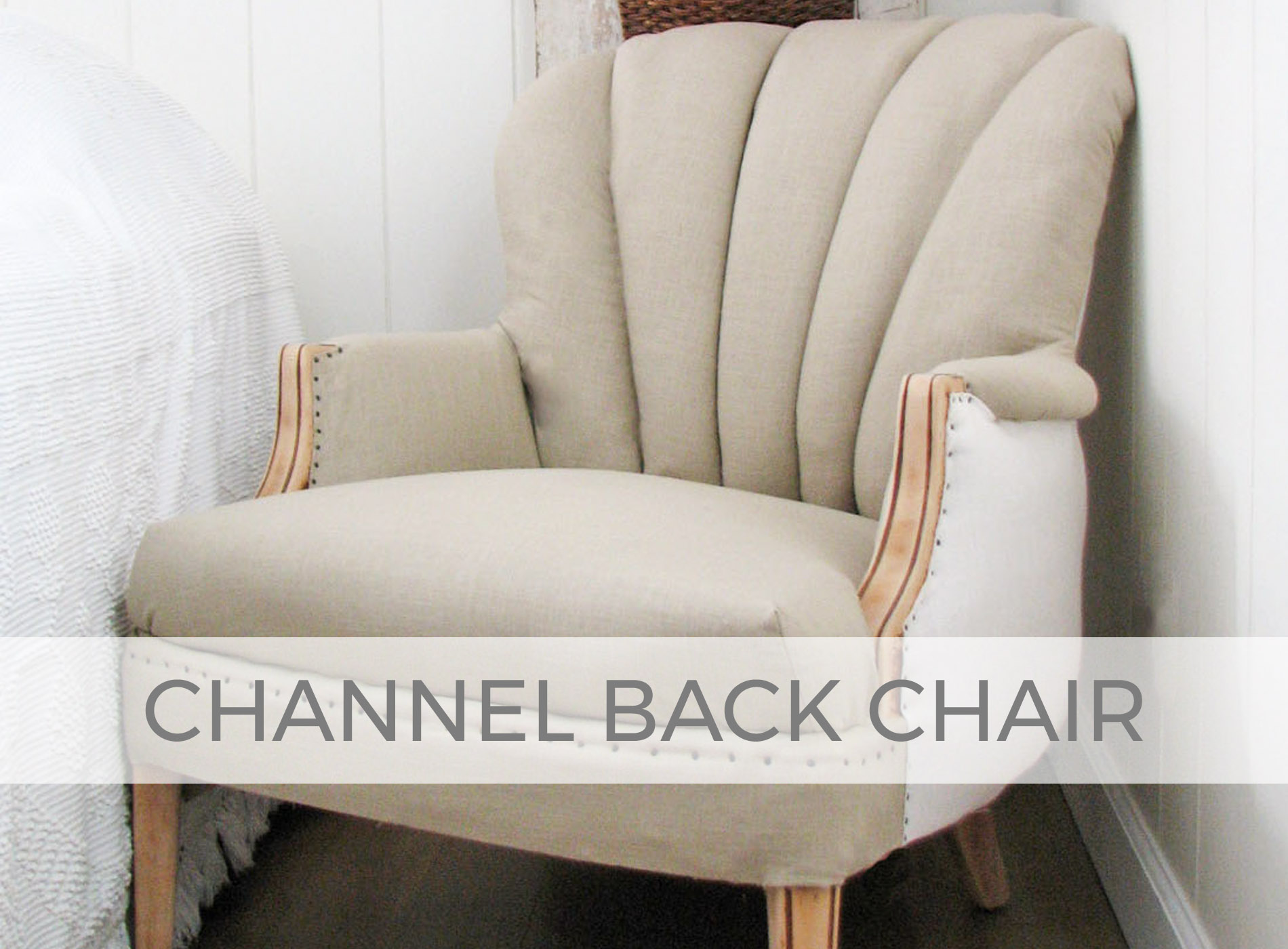 Channel Back Chair Upholstery by Larissa of Prodigal Pieces | prodigalpieces.com #prodigalpieces