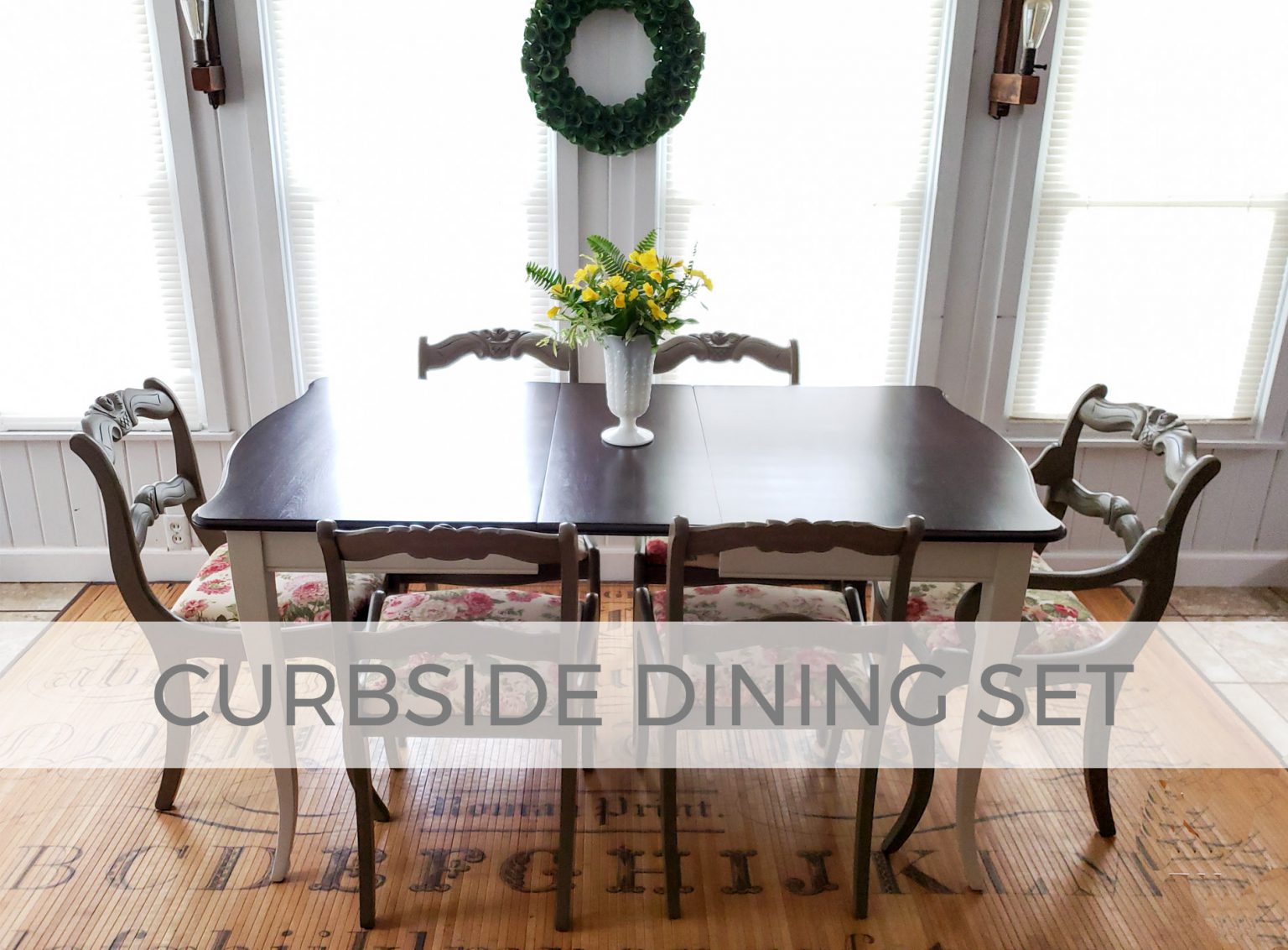 Vintage Dining Set found Curbside and Refinished by Larissa of Prodigal Pieces | prodigalpieces.com