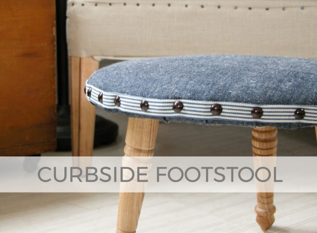 Vintage Footstool Found Curbside Made New by Prodigal Pieces | prodigalpieces.com