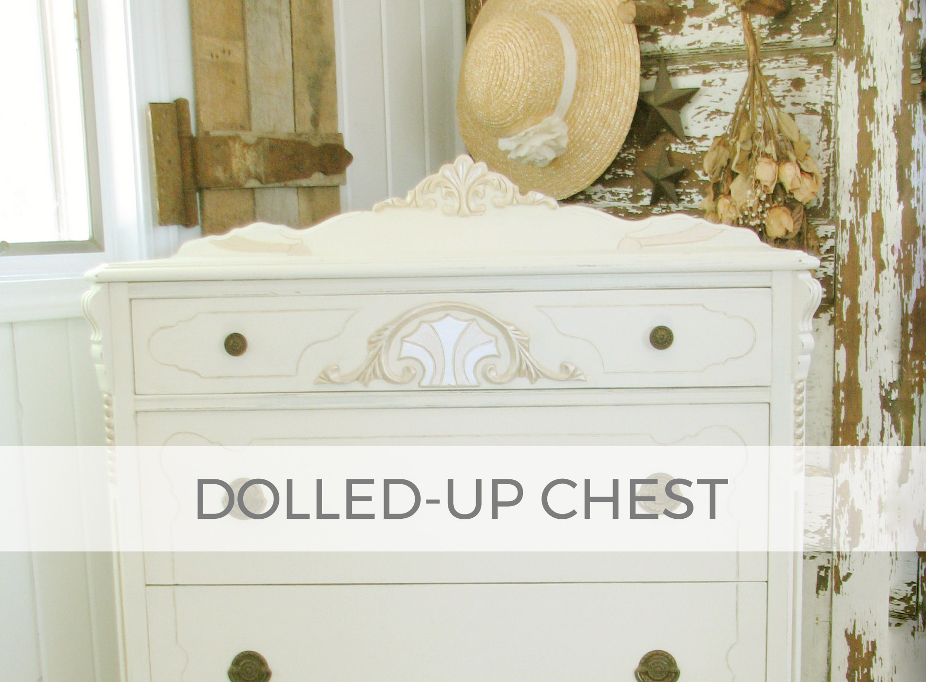 Antique Chest of Drawers all dolled-up by Larissa of Prodigal Pieces | prodigalpieces.com #prodigalpieces