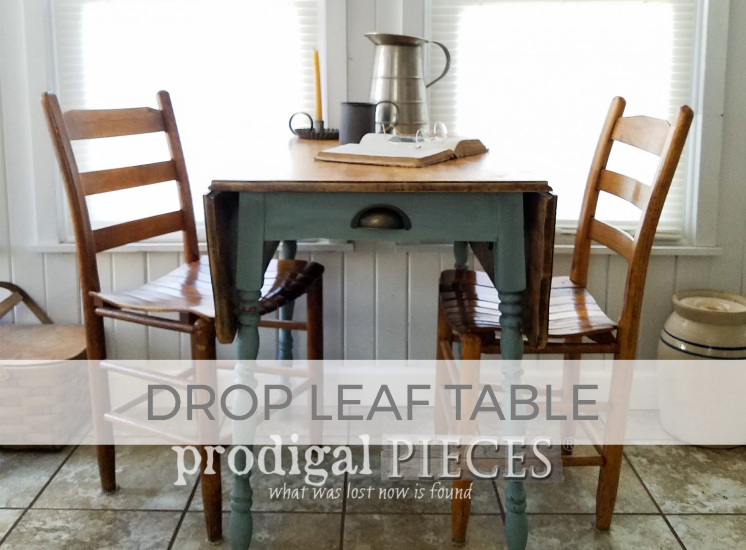 Vintage Drop Leaf Table by Larissa of Prodigal Pieces | prodigalpieces.com