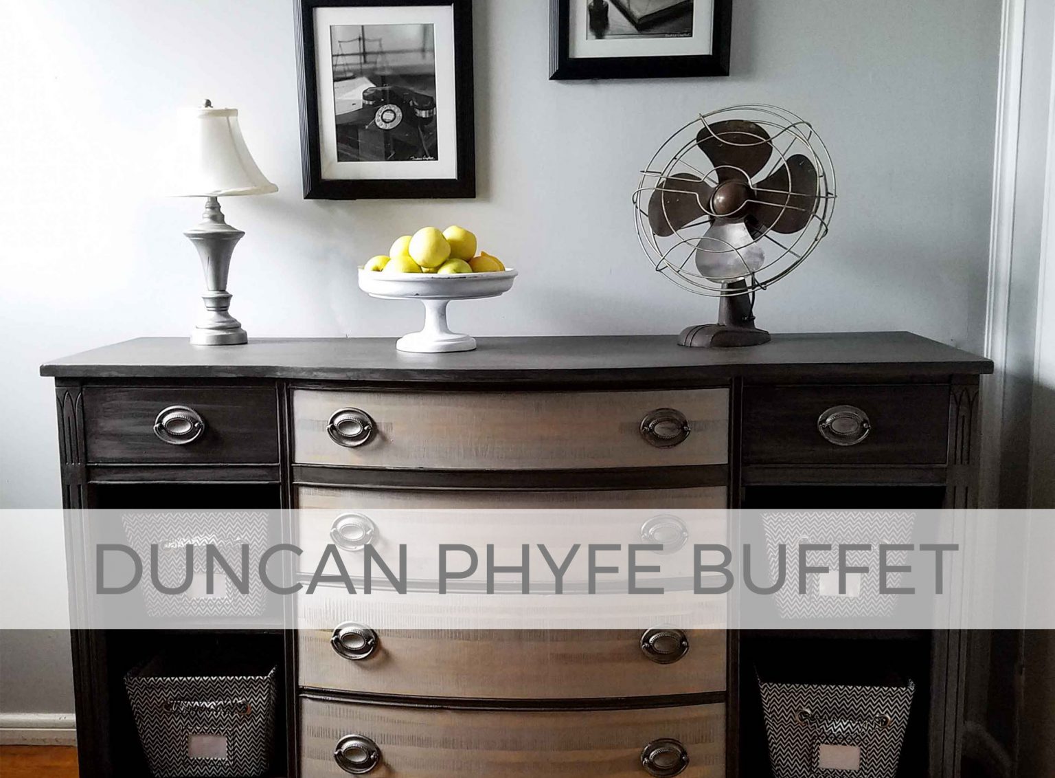 A vintage Duncan Phyfe buffet makeover by Livin' Real with Larissa | livinrealwithlarissa.com