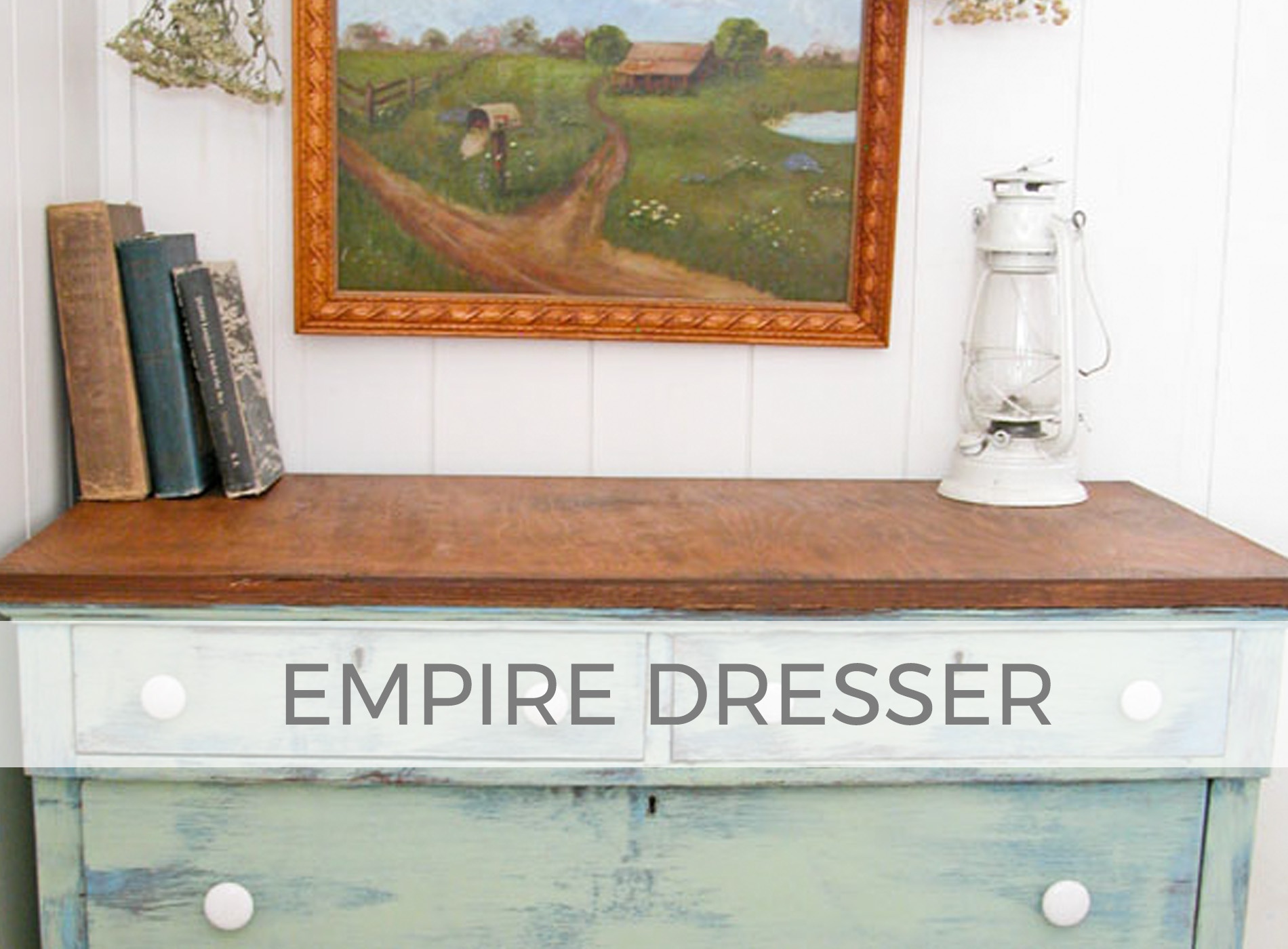 Empire Dresser with Damaged Veneer by Larissa of Prodigal Pieces