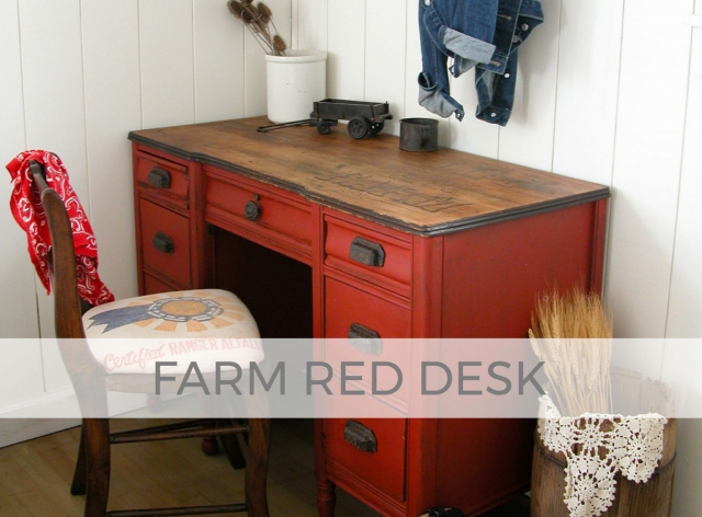 Farm Red Desk by Larissa of Prodigal Pieces | prodigalpieces.com