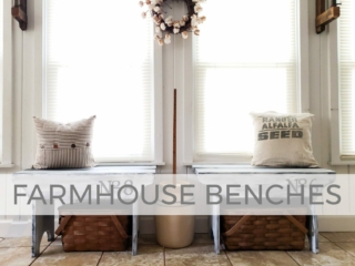 Thrifted Farmhouse Benches by Larissa of Prodigal Pieces | prodigalpieces.com