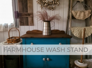 Antique Farmhouse Wash Stand by Larissa of Prodigal Pieces | prodigalpieces.com