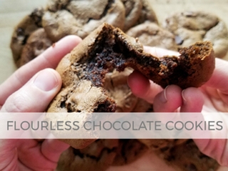 Flourless Chocolate Fudge Cookies by Larissa of Prodigal Pieces | prodigalpieces.com