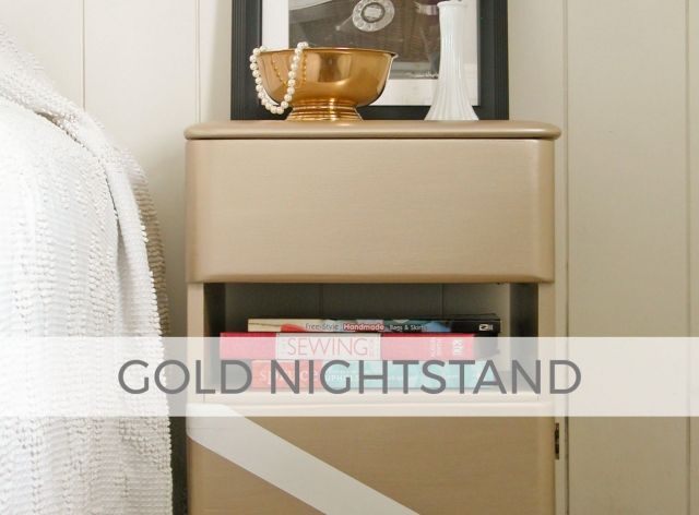 Vintage Art Deco Gold Nightstand by Prodigal Pieces | prodigalpieces.com