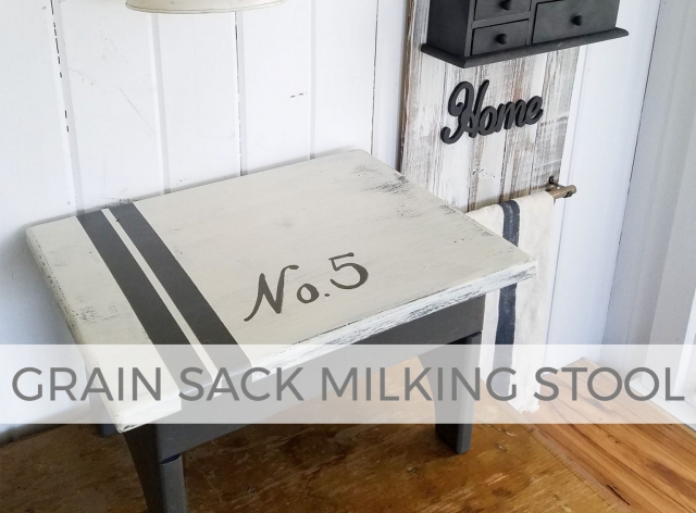 Grain Sack Milking Stool by Prodigal Pieces | prodigalpieces.com