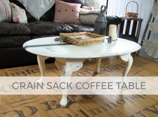 Grain Sack Coffee Table by Larissa of Prodigal Pieces | prodigalpieces.com