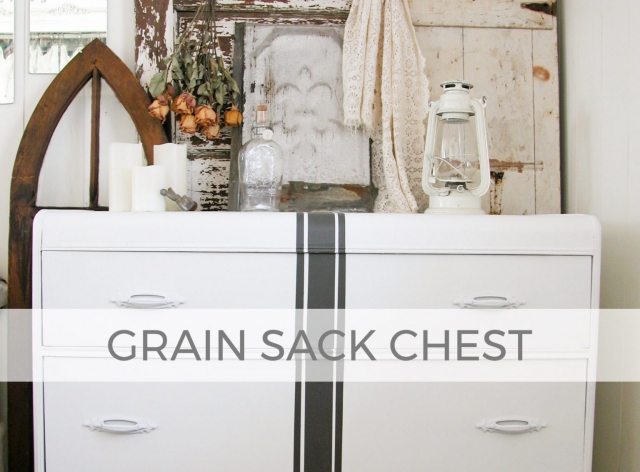 Grain Sack Chest by Larissa of Prodigal Pieces | prodigalpieces.com #prodigalpieces