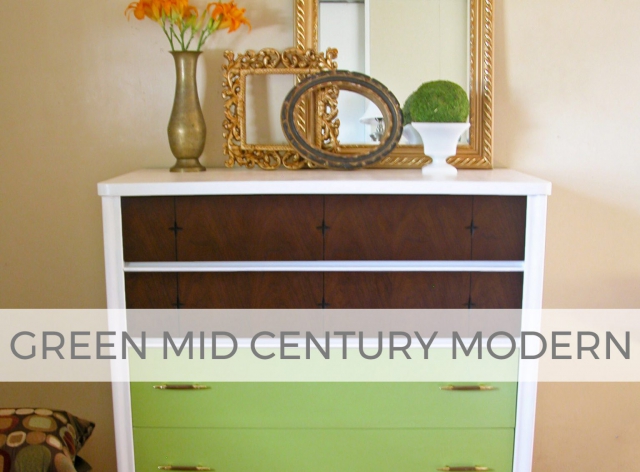 Mid Century Modern Chest Makeover in Green by Larissa of Prodigal Pieces | prodigalpieces.com #prodigalpieces