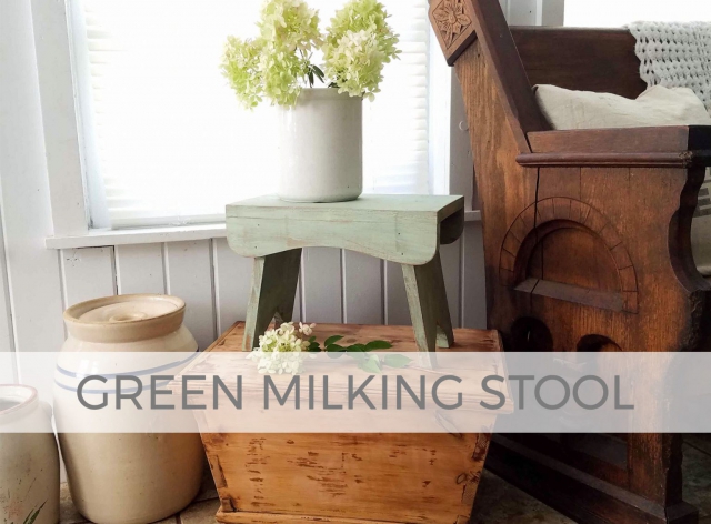 Green Milking Stool by Prodigal Pieces | prodigalpieces.com
