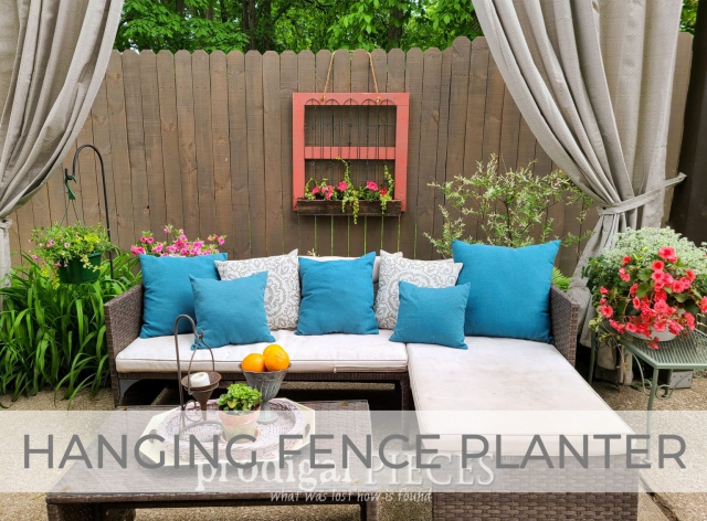 Hanging Fence Planter from Reclaimed Wood by Larissa of Prodigal Pieces | prodigalpieces.com #prodigalpieces
