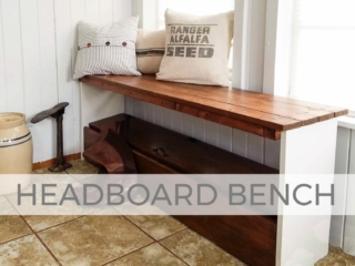 Bookcase Headboard Bench by Larissa of Prodigal Pieces | prodigalpieces.com