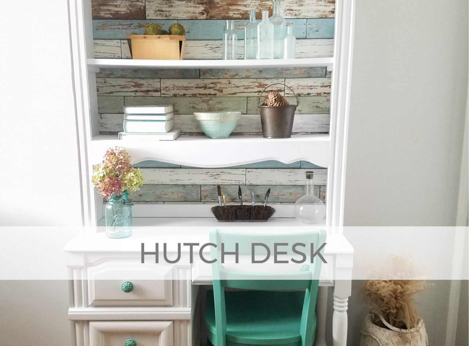Vintage Broyhill Hutch Desk by Larissa of Prodigal Pieces | prodigalpieces.com