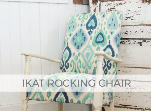 Upholstered Ikat Rocking Chair by Larissa of Prodigal Pieces | prodigalpieces.com #prodigalpieces