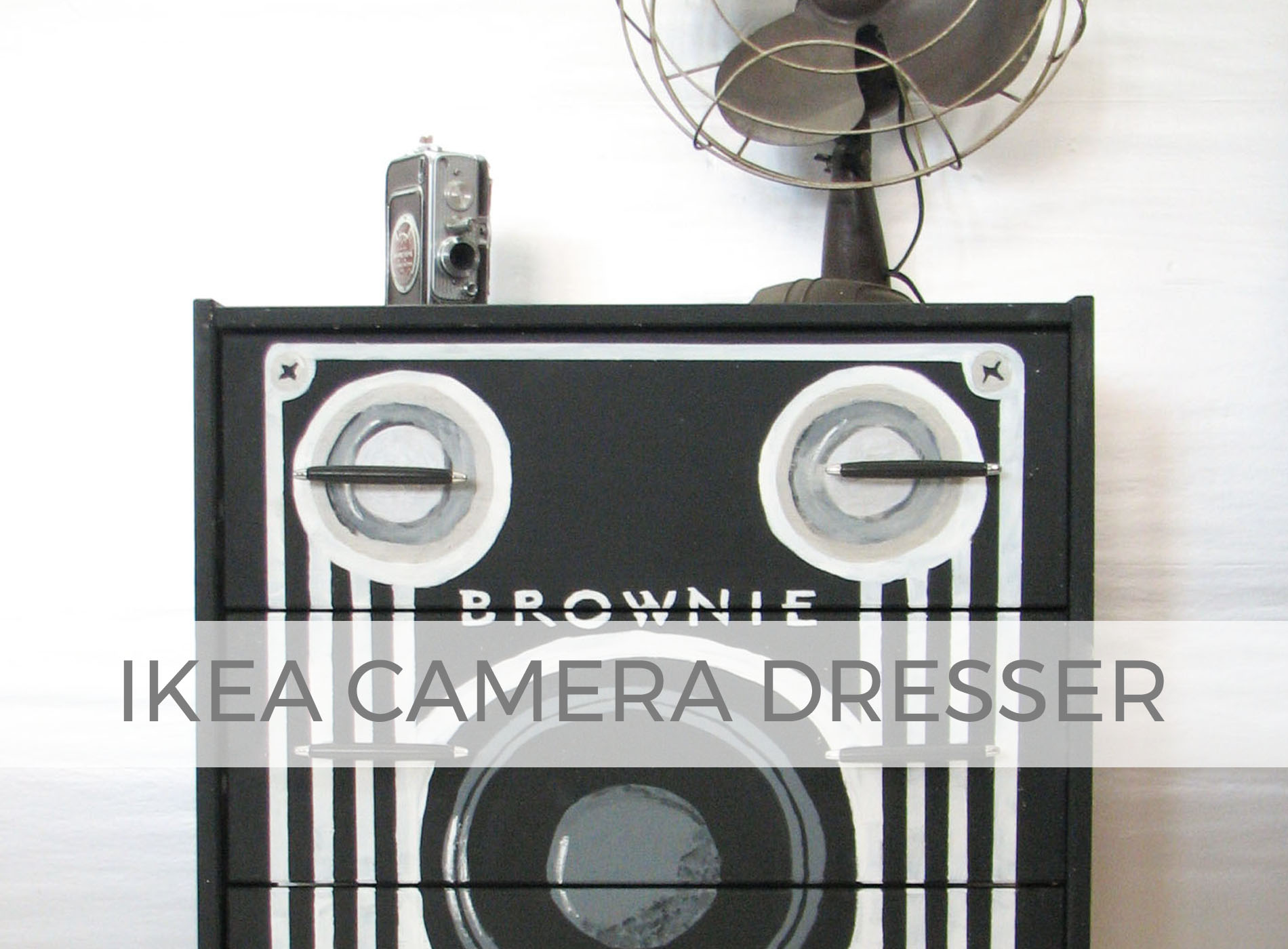Ikea Furniture Transformed into a Vintage Brownie Camera by Larissa of Prodigal Pieces | prodigalpieces.com