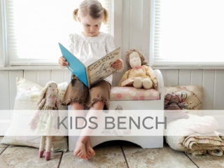 Kids Bench from Upcycled Magazine Rack by Larissa of Prodigal Pieces | prodigalpieces.com