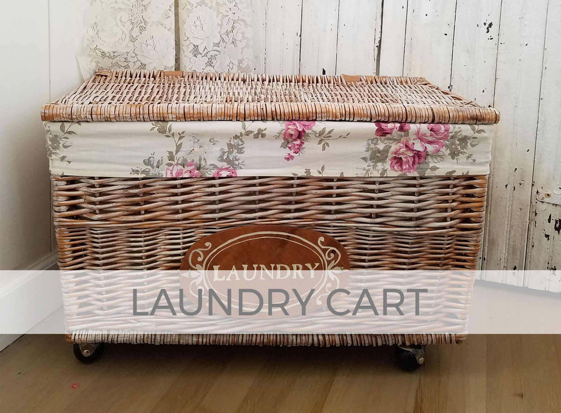 Large Basket Repurposed as Laundry Cart by Larissa of Prodigal Pieces | prodigalpieces.com