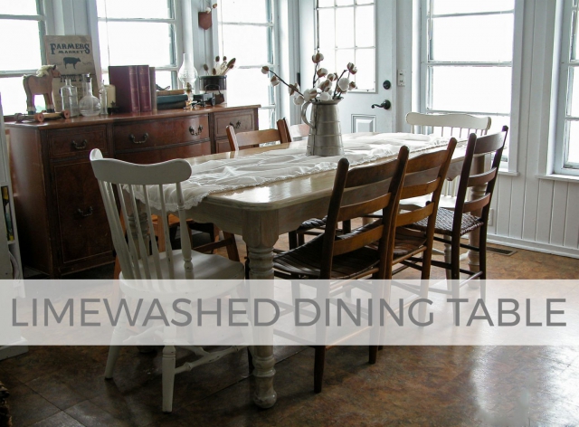 Limewashed Dining Table Tutorial by Larissa of Prodigal Pieces | prodigalpieces.com