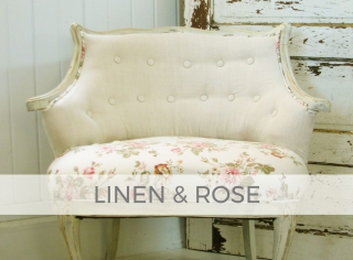 Linen and Rose Tufted Chair by Larissa of Prodigal Pieces | prodigalpieces.com #prodigalpieces