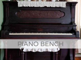 Vintage Piano Bench Updated by Larissa of Prodigal Pieces | prodigalpieces.com