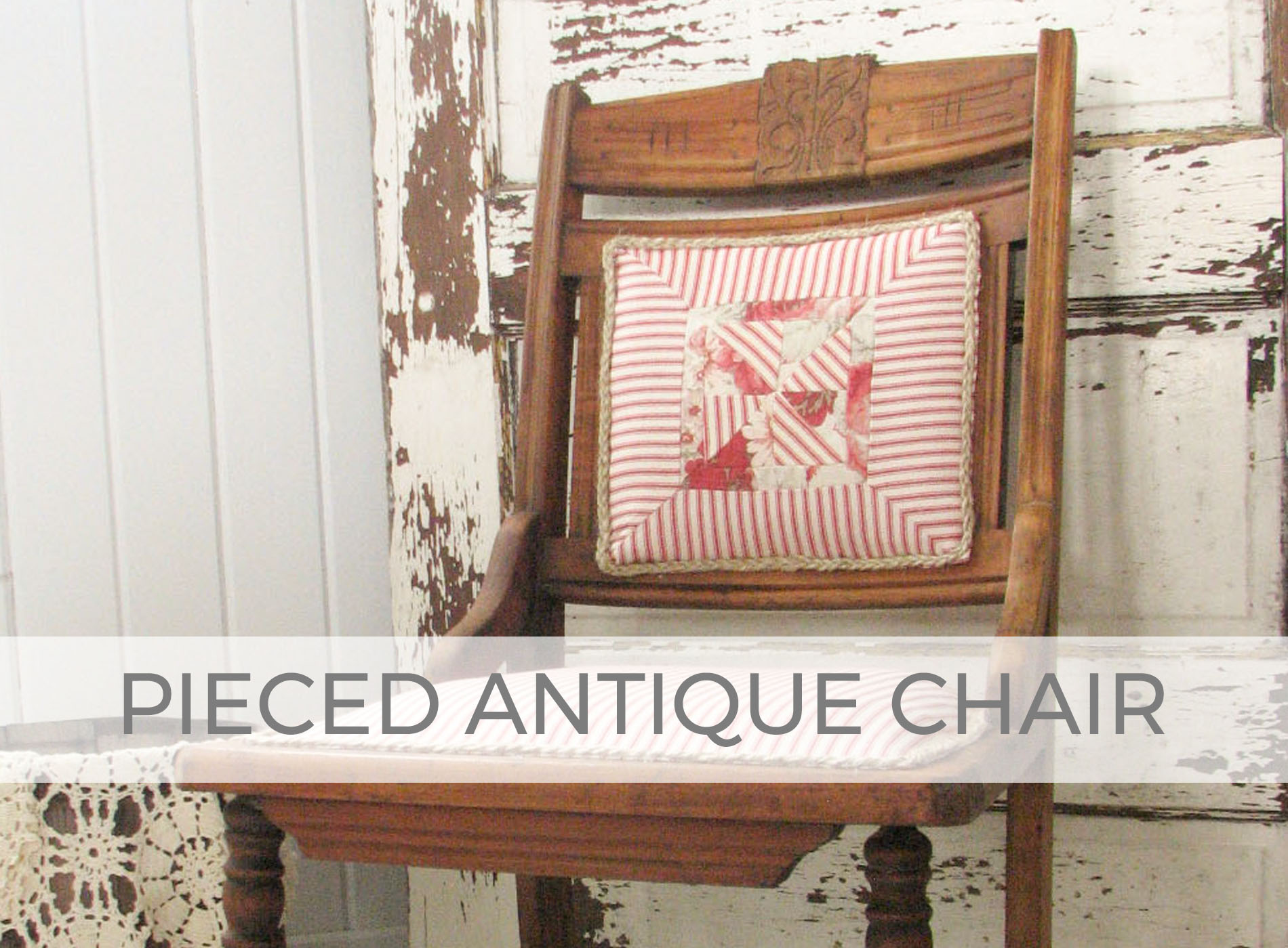Pieced Antique Chair by Larissa of Prodigal Pieces | prodigalpieces.com