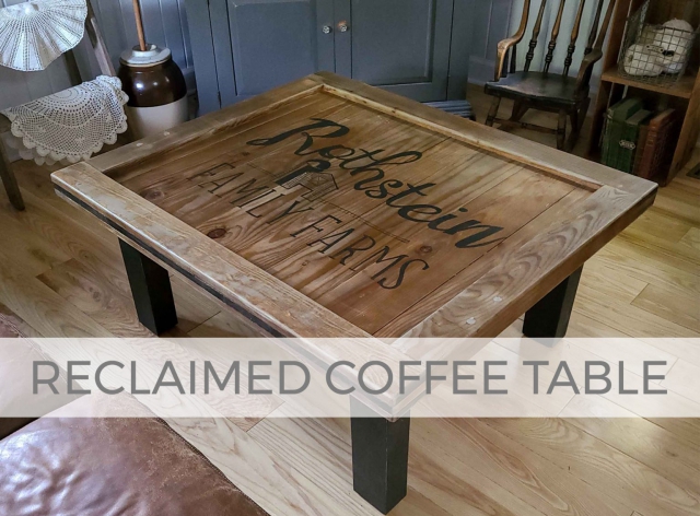 Reclaimed Coffee Table Built by Larissa of Prodigal Pieces | prodigalpieces.com