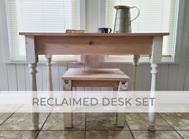 Reclaimed Desk Set DIY Build by Larissa of Prodigal Pieces | prodigalpieces.com #prodigalpieces