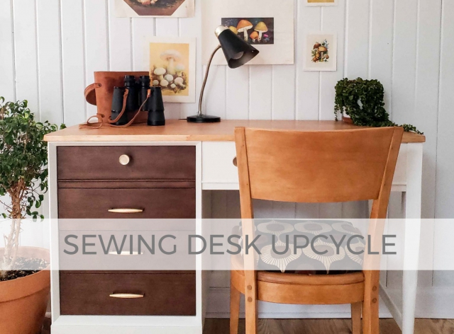 Vintage Sewing Desk Upcycled to MCM Desk by Prodigal Pieces | prodigalpieces.com