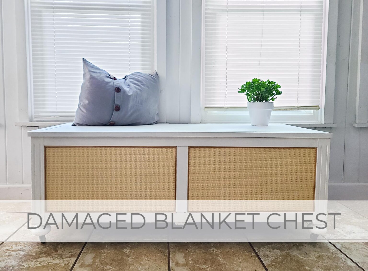 Showcase of Damaged Blanket Chest by Larissa of Prodigal Pieces | prodigalpieces.com #prodigalpieces