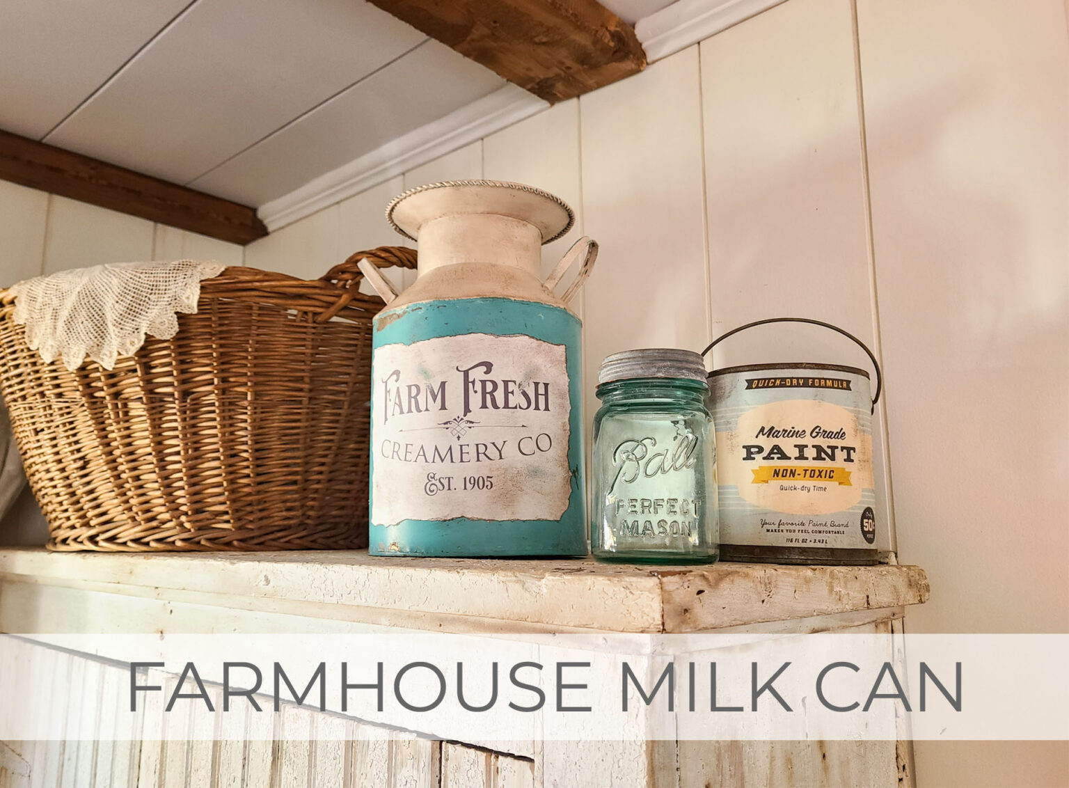 Showcase of Farmhouse Milk Can | prodigalpieces.com #prodigalpieces