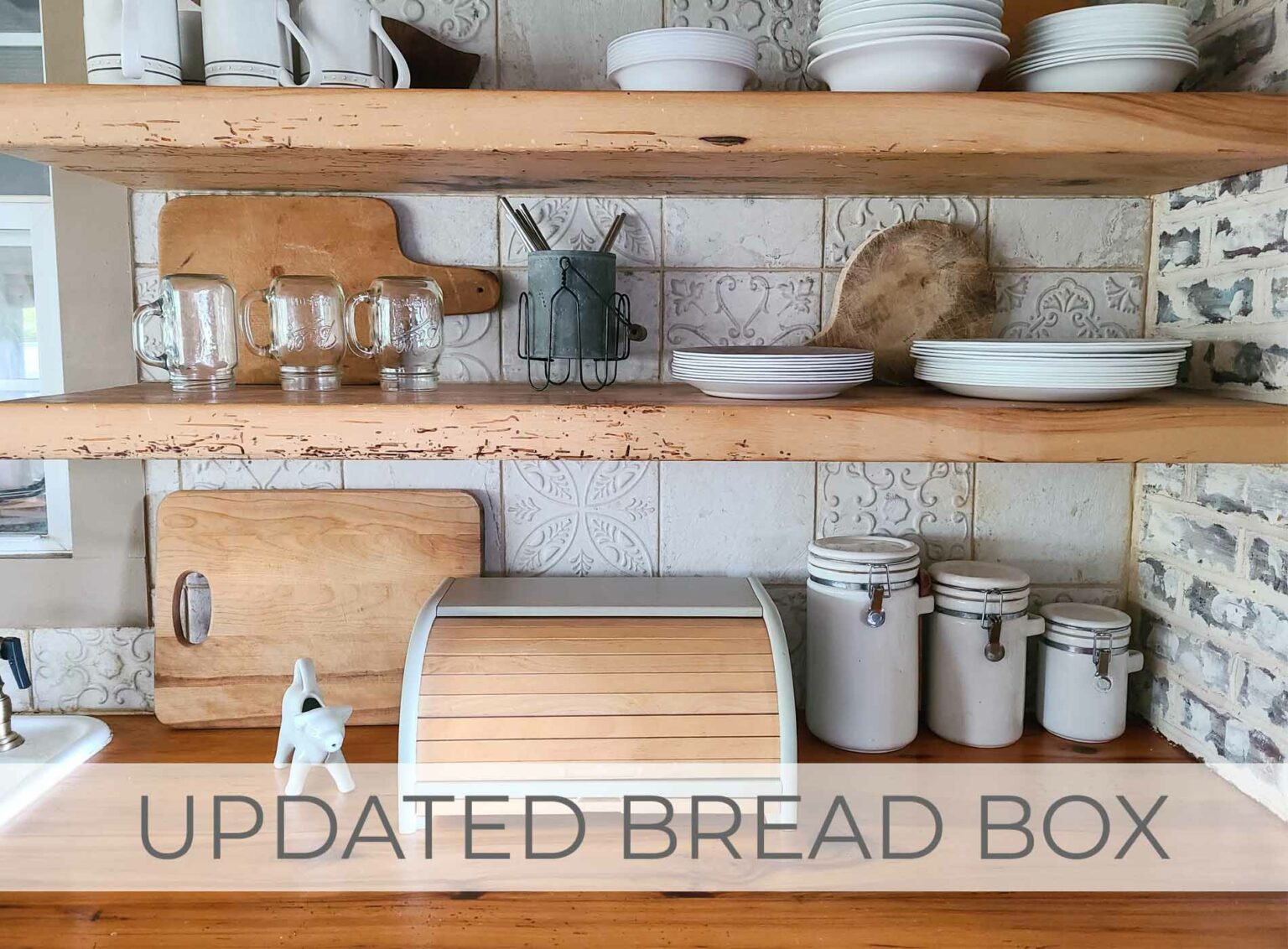 Showcase Updated Bread Box with DIY Paint Wash by Larissa of Prodigal Pieces | prodigalpieces.com #prodigalpieces