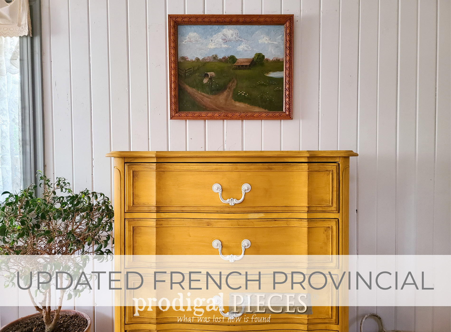 Showcase Updated French Provincial Chest of Drawers by Larissa of Prodigal Pieces | prodigalpieces.com #prodigalpieces