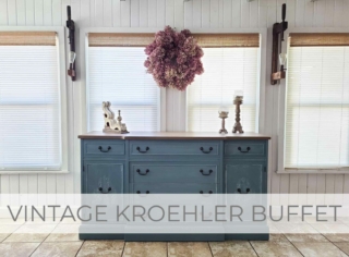 Showcase of Vintage Kroehler Buffet by Larissa of Prodigal Pieces | prodigalpieces.com #prodigalpieces