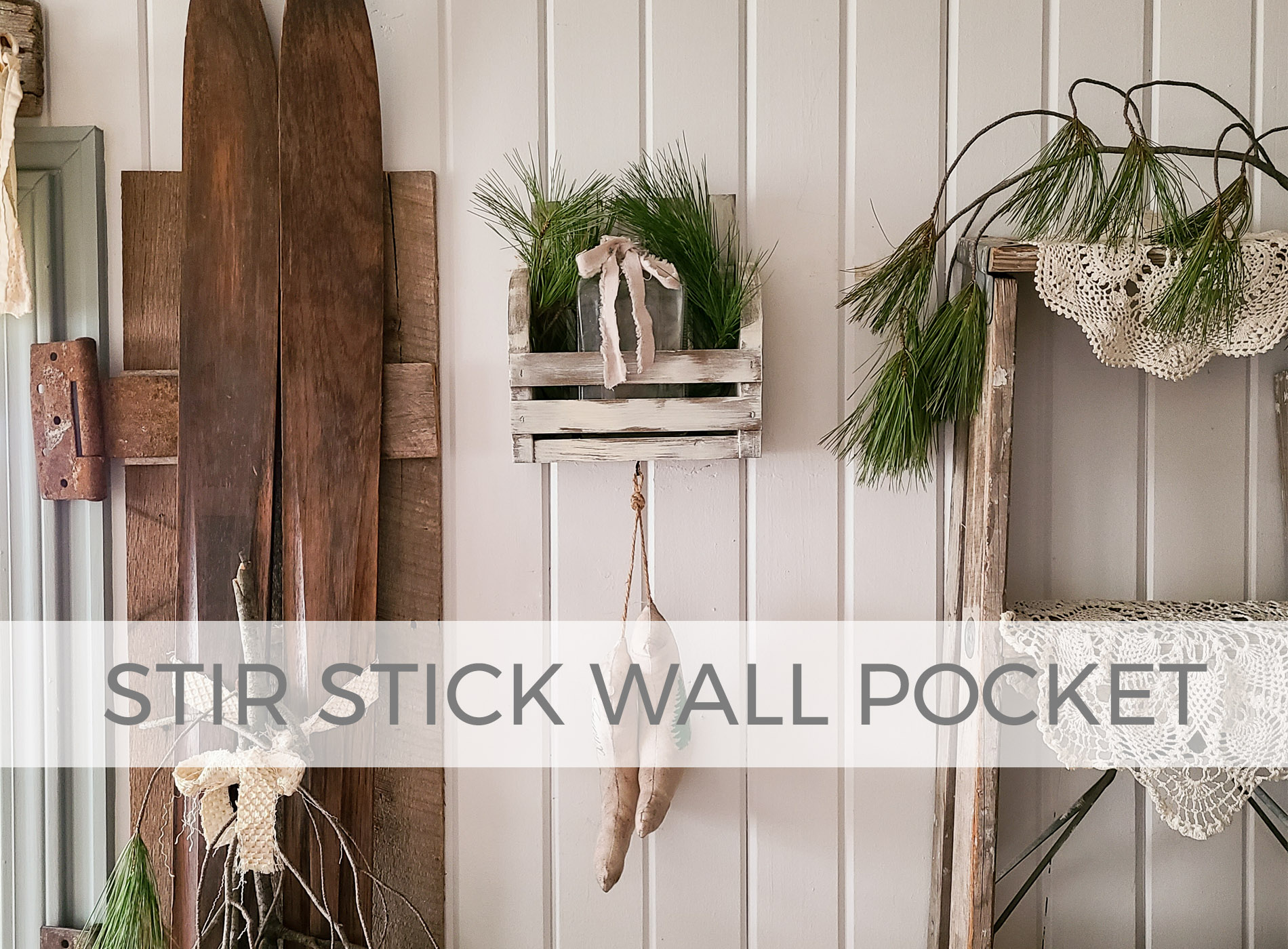 DIY Stir Stick Wall Pocket by Larissa of Prodigal Pieces | prodigalpieces.com #prodigalpieces