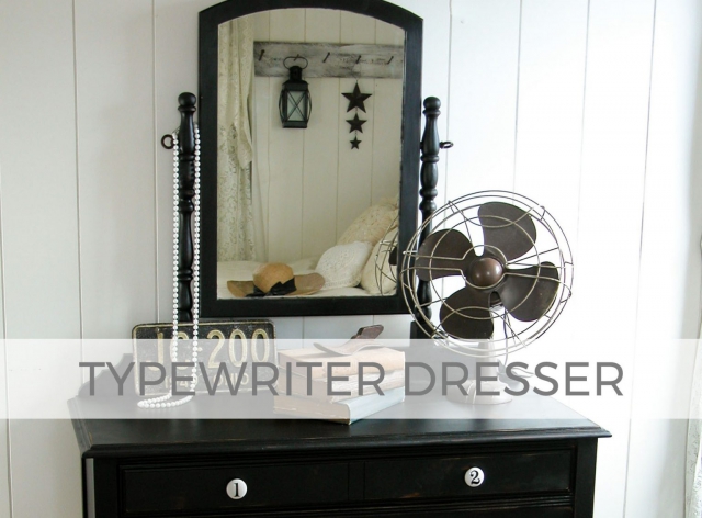Typewriter Dresser in Black by Larissa of Prodigal Pieces | prodigalpieces.com