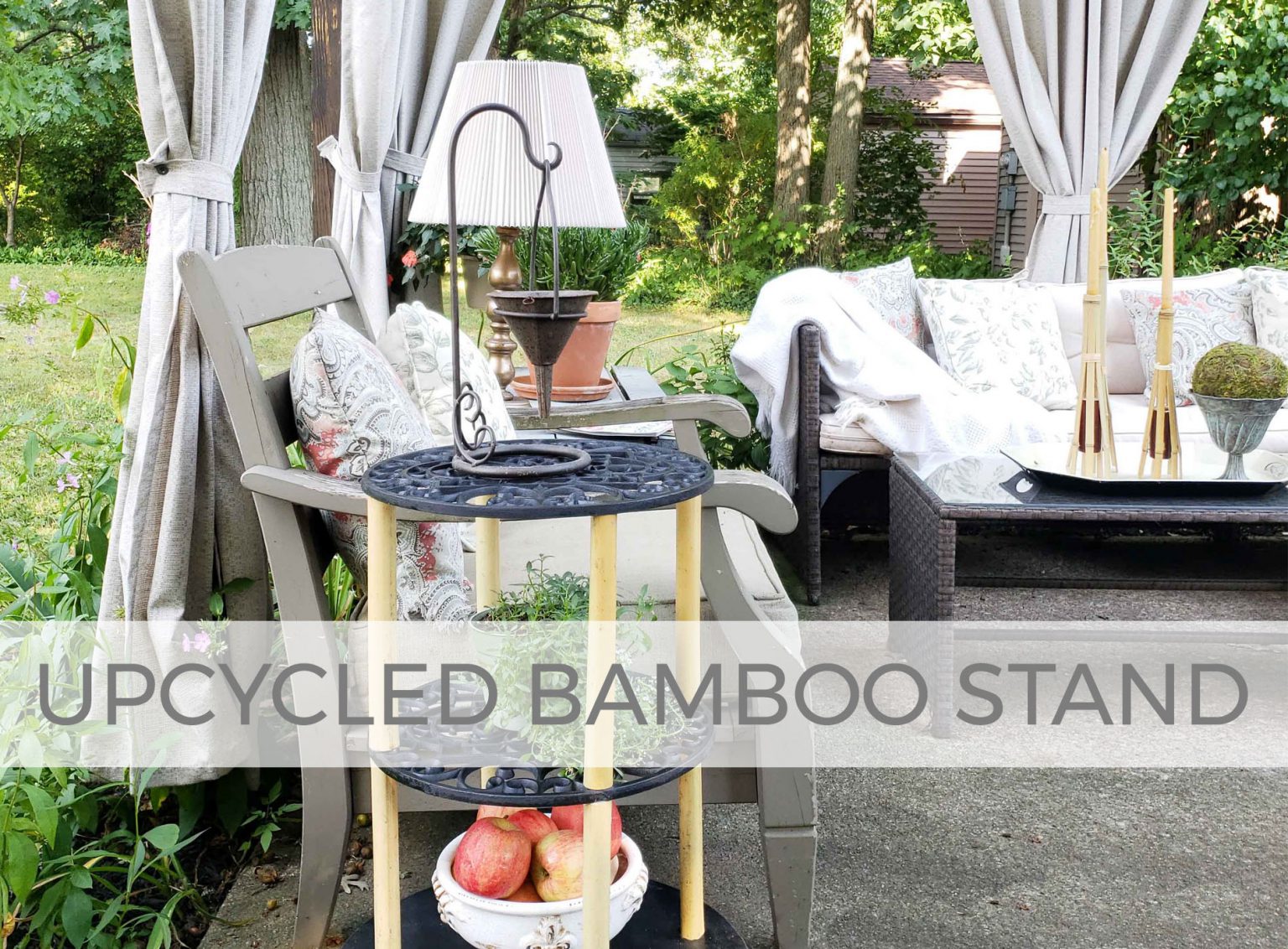 Upcycled Bamboo Stand by Larissa of Prodigal Pieces | prodigalpieces.com