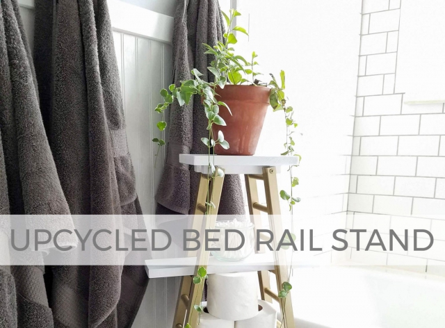 Upcycled Bed Rail Stand by Larissa of Prodigal Pieces | prodigalpieces.com