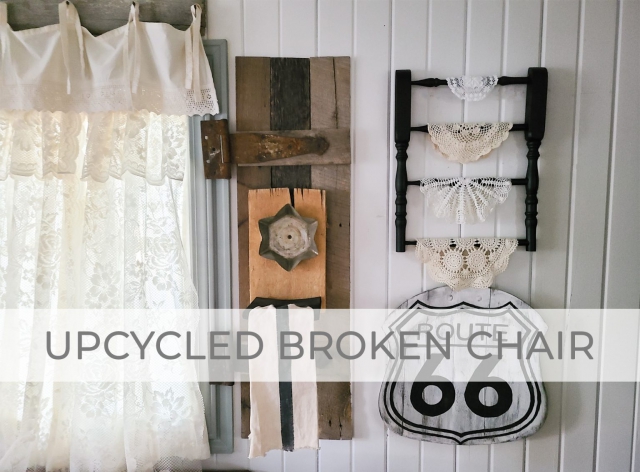 Upcycled Broken Chair into Farmhouse Home Decor by Larissa of Prodigal Pieces | prodigalpieces.com #prodigalpieces