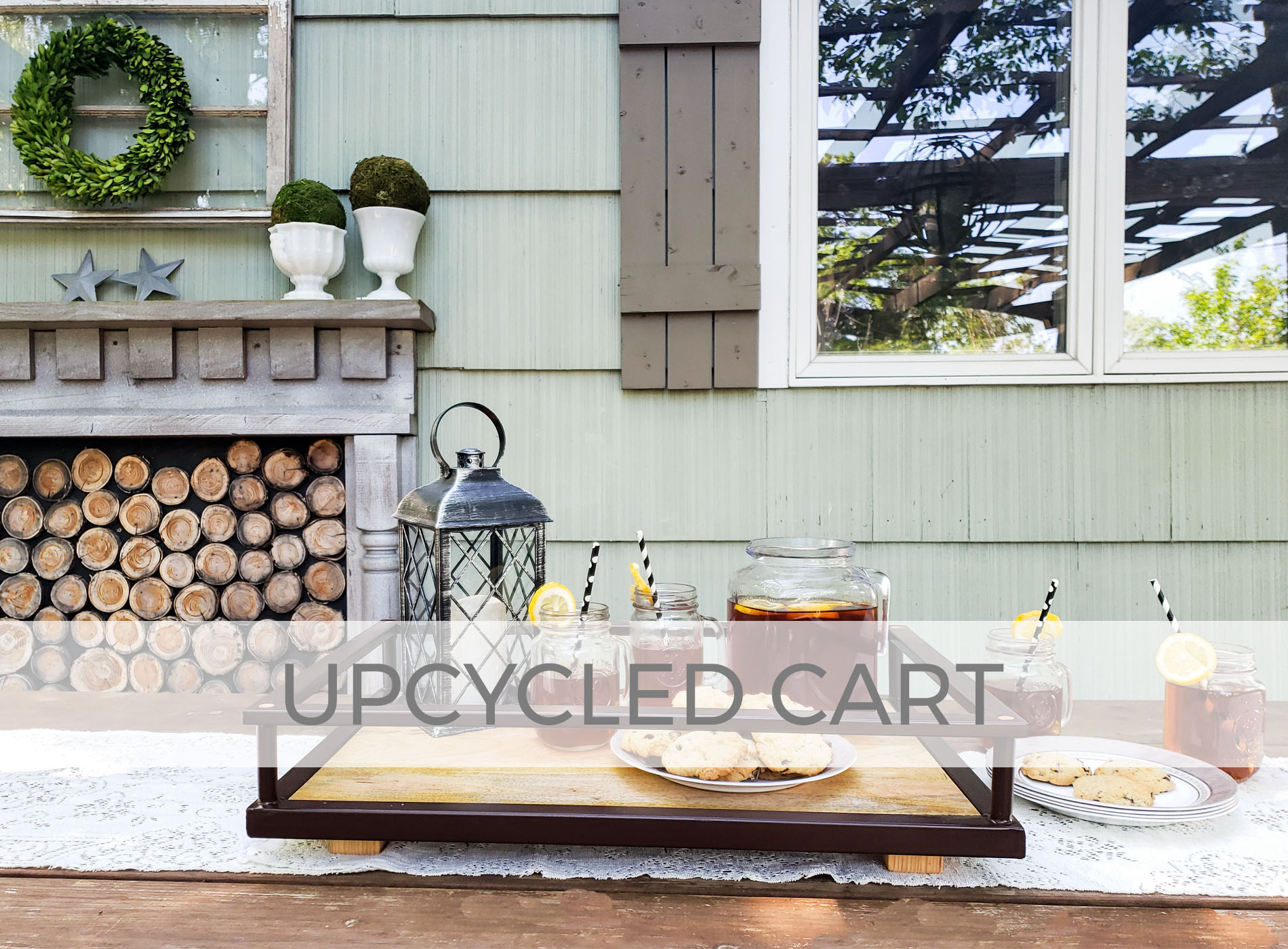 Upcycled Serving Cart into Serving Trays by Prodigal Pieces | prodigalpieces.com