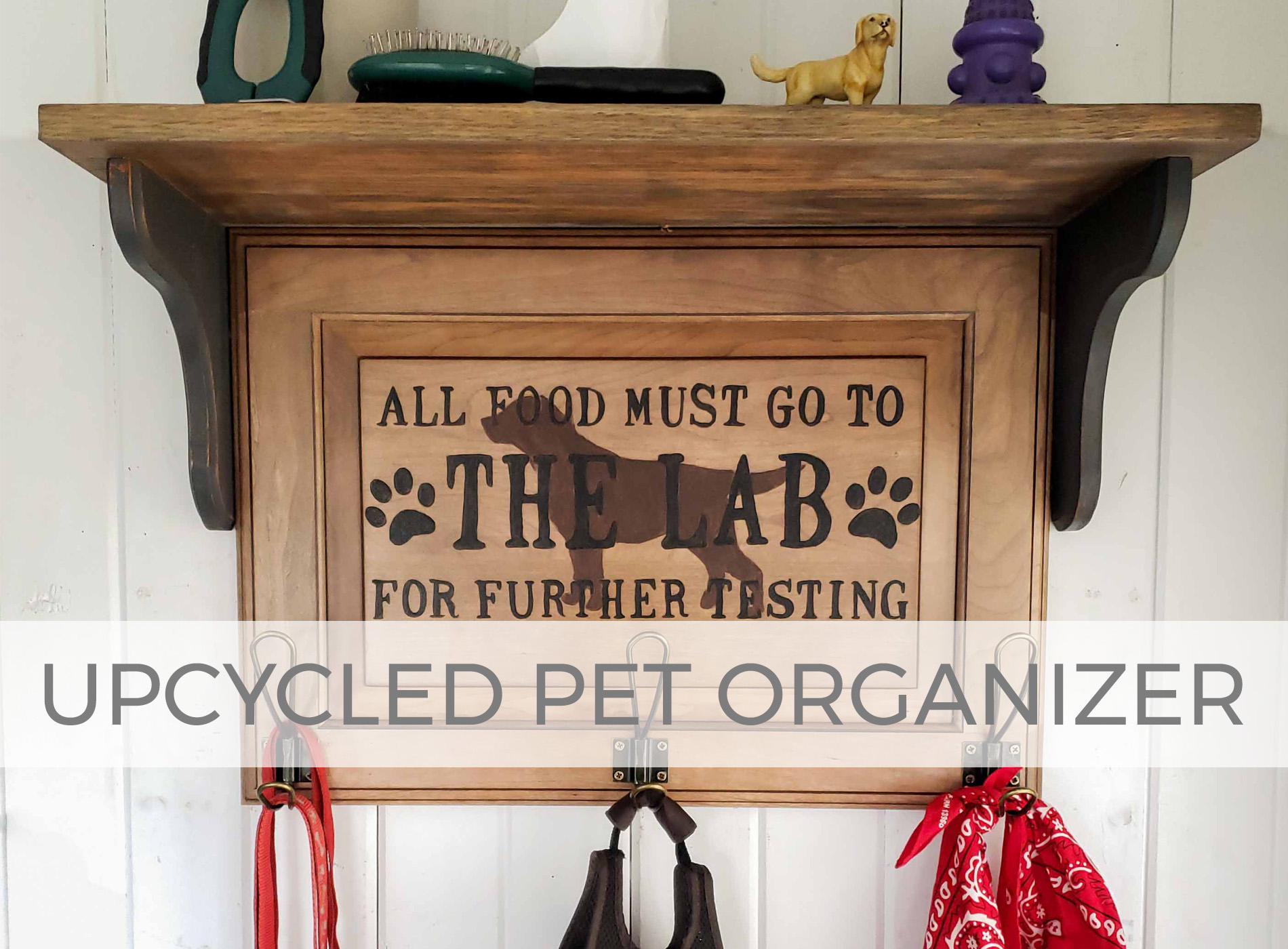 Upcycled Pet Organizer by Larissa of Prodigal Pieces | prodigalpieces.com