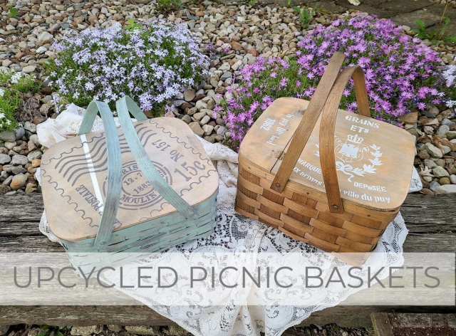 Upcycled Picnic Baskets by Larissa of Prodigal Pieces | prodigalpieces.com