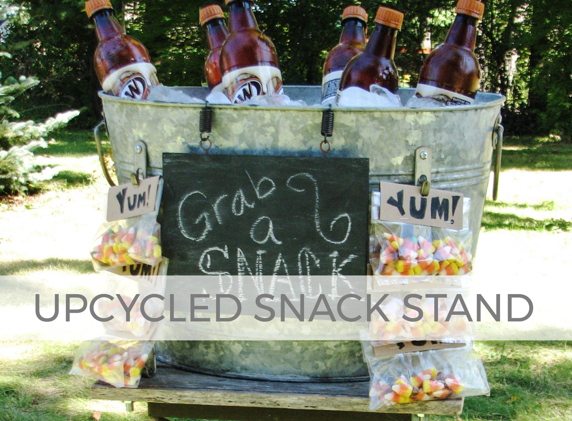 Upcycled Snack Stand by Larissa of Prodigal Pieces | prodigalpieces.com