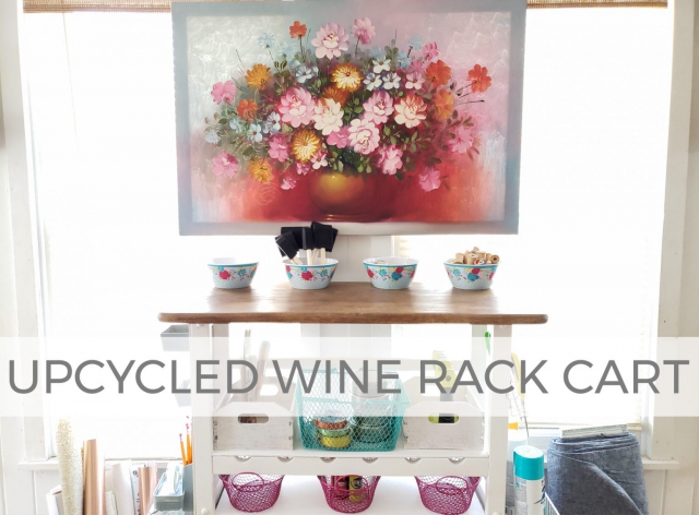 Upcycled Wine Rack Cart by Larissa of Prodigal Pieces | prodigalpieces.com
