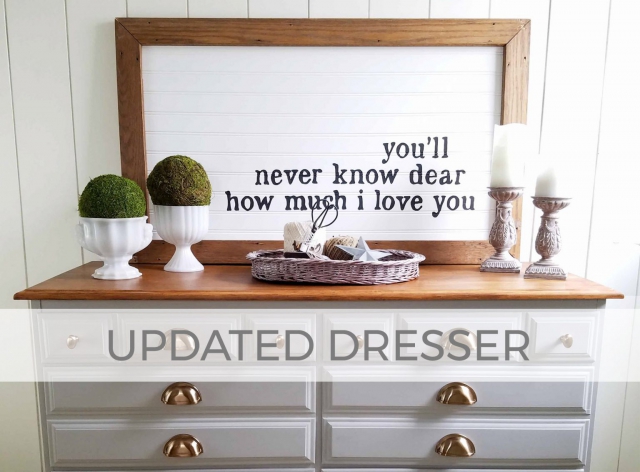 Updated Dresser & Upcycled Mirror by Larissa of Prodigal Pieces | prodigalpieces.com