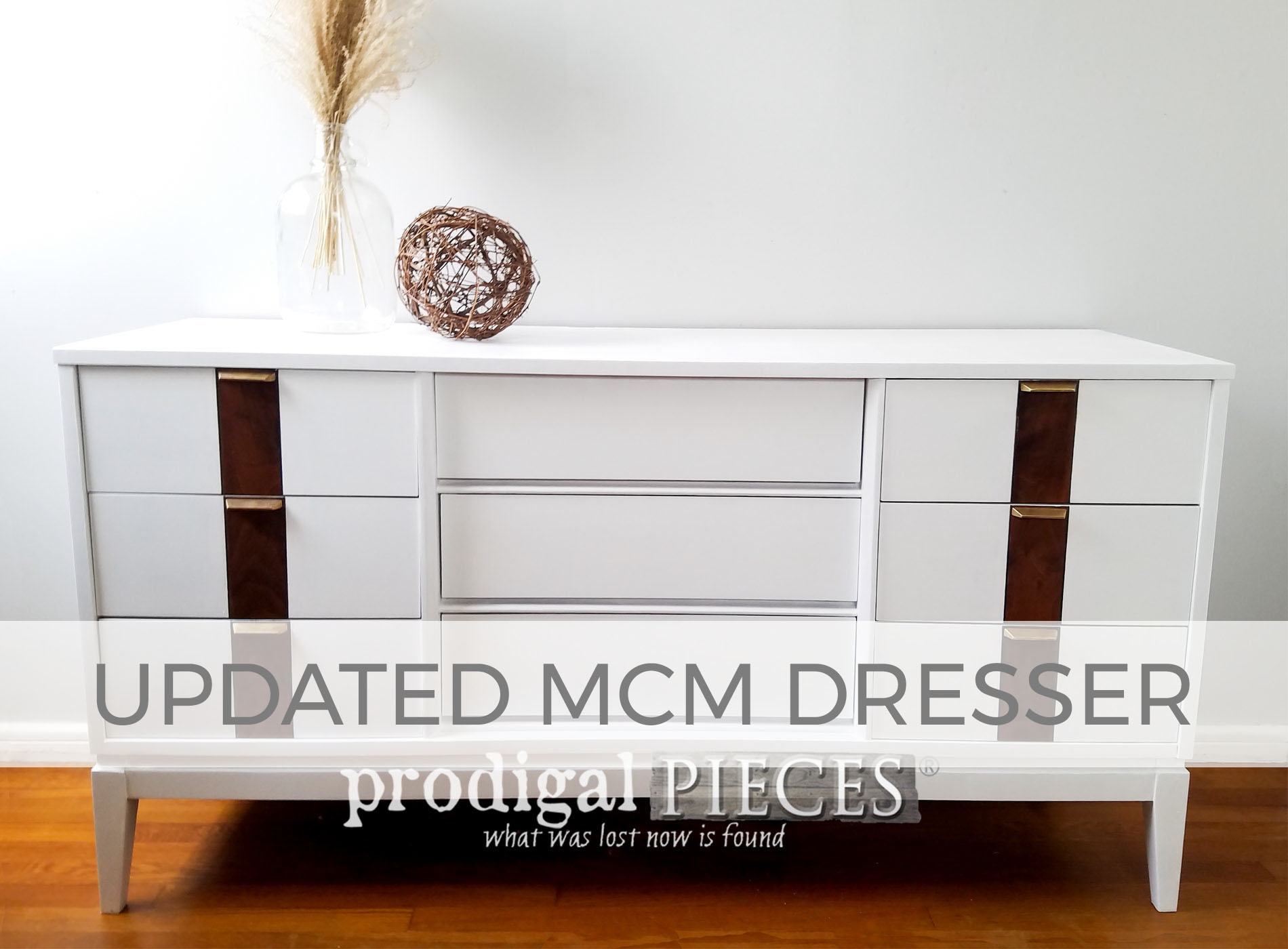 Updated Mid Century Modern Dresser by Larissa of Prodigal Pieces | prodigalpieces.com